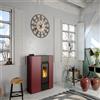 LVZ Stufa a pellet canalizzata Palmas 10.3 kW bordeaux