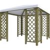 Leroy Merlin Gazebo Cherry in legno struttura naturale, copertura bianco L 300 x P 300 x H 265 cm