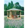 Leroy Merlin Gazebo Cherry in legno struttura naturale, copertura verde L 300 x P 300 x H 260 cm