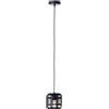 Brilliant Lampadario Moderno Crosstown nero paralume nero E27 Ø16cm BRILLIANT