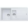 Franke Lavello integrato 1.5 vasche in fragranite bianco FRANKE Boston L 50 x L 97 cm