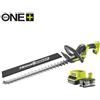 Ryobi Tagliasiepi a batteria con spazzole al carbonio in acciaio RYOBI RY18HT55A-140 2 lame da 55 cm 18 V 1 batteria inclusa con caricatore