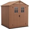 Keter Casetta da giardino KETER Darwin in polipropilene marrone con porta battente semplice, superficie interna 2.99 m² e spessore parete 16 mm