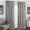 Achim Home Furnishings Willow Rod Pocket Window Curtain (Single Panel) Tenda Tasca per Asta in salice (Pannello Singolo), Poliestere, Grigio, W 42 x L 84 (1 Panels)