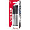 Uni-Ball Penna rollerball UB-188-L Air, inchiostro nero Uni-ball Super Ink, a prova di manomissione, pennino per penna stilografica, confezione da 3 pezzi