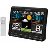La Crosse Technology - WS6825 BLA, Stazione meteorologica, con sensore Esterno e Supporto a Muro, Colore: Nero