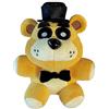 Zhongkaihua FNAF Five Nights Merch Foxy the Pirate Bonnie Chica Golden Bear Cupcake 33 stili FNAF Peluche, 20 cm, Orso D'oro