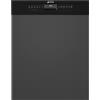 Smeg Lavastoviglie parzialmente integrata da incasso PL364CN con frontalino nero da 60 cm