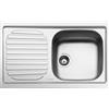 Smeg Lavello una vasca con gocciolatoio a sinistra LYP791S finitura acciaio inox AISI304 da 79 cm