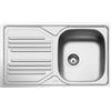 Smeg PRONTA CONSEGNA - Smeg Lavello una vasca con gocciolatoio a sinistra LYP861S finitura acciaio inox da 86 cm