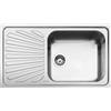Smeg Lavello una vasca con gocciolatoio a sinistra SG861S finitura acciaio inox spazzolato da 86 cm