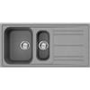 Smeg Lavello una vasca con vaschetta e gocciolatoio LZ102CT finitura cemento da 100 cm - IN PROMOZIONE FINO AL 30/06