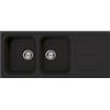 Smeg Lavello due vasche con gocciolatoio LZ116A2 finitura antracite da 116 cm