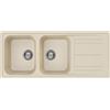 Smeg Lavello due vasche con gocciolatoio LZ116AV2 finitura avena da 116 cm
