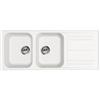 Smeg Lavello due vasche con gocciolatoio LZ116B finitura bianco da 116 cm