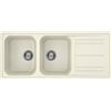 Smeg Lavello due vasche con gocciolatoio LZ116P finitura panna da 116 cm