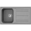 Smeg Lavello una vasca con gocciolatoio LZ861CT finitura cemento da 86 cm