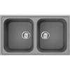 Smeg Lavello due vasche LZ862CT finitura cemento da 86 cm