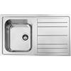 Smeg PRONTA CONSEGNA - Smeg Lavello una vasca con gocciolatoio LPR861 finitura acciaio inox da 86x50 cm - Semifilo