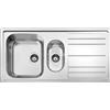 Smeg Lavello una vasca con vaschetta e gocciolatoio LPR102 finitura acciaio inox da 100x50 cm - Semifilo