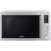 Smeg PRONTA CONSEGNA - Smeg Forno microonde con grill da appoggio MOE25X finitura acciaio inox da 50 cm