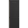 Smeg PRONTA CONSEGNA - Smeg Frigorifero combinato a libera installazione con cerniera a destra FA8005RAO5 finitura antracite da 70 cm