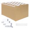 Srvnpioy 25 Pezzi Cartelle Sospese in Carta Kraft per Cassetti, formato A4, con Linguette e Inserti per Ufficio, Scuola, Casa (Marrone)
