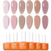 TONITU G · Tonitu G 6 Colori Jelly Smalto Semipermanente per Unghie in Gel Set Nude pallido rosa polveroso color pesca malva tortora Soak Off UV LED Gel Smalti Unghie Kit per Manicure Popolare Nail Art