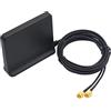 INTCHE Signal Boost 5G 4G LTE 3G GSM Mimo Antenna Ad Alto Guadagno 12Dbi 600-6000Mhz Antenna Omni WiFi Esterna (Nera con Adattatore Ts9)