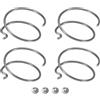 SG Store Molla di ricambio per trapano a percussione per utensili elettrici, 4 pezzi, compatibile con Dewalt 20 V DCF885 DCF840 DCF850 Kit di ricambio a molla e sfera in acciaio N078434 N089668