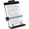 OBYCPIN Porta Documenti da Scrivania, Porta Documenti da Scrivania, 7 Posizioni Regolabili, Materiale in Metallo, con Clip Regolabile, per Libro di Testo e Libro di Musica, Documenti (Nero)