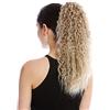 WIG ME UP - N609-V-16T22 Toupet Coda di cavallo Lunghi Voluminosi Ricci Ricci crespi Afro Kinks Biondo Biondo chiaro Mèches 45 cm