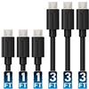 Sabrent [4 Pezzi] Cavi Micro USB 22AWG Premium (X3-90cm + X3-30cm) Transferimento Dati e Caricabatterie USB 2.0 A Maschio-Micro B ad Alta Velocità [Nero] (CB-U631)