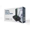 Gembird Docking Station SSD Gembird DD-U3M2 Desktop USB Type-C M.2 SATA & NVME nero [DD-U3M2]