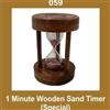 Nuovo Vintage 1 Minuto Clessidra Di Legno Timer Nautico Decor AEs