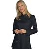 Ristosubito Casacca Taipei da donna MANICA LUNGA 65% Poliestere 35% Cotone Nero Disponibile in diverse taglie Modello 002401