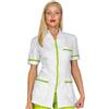 Ristosubito Casacca Florida da donna MEZZA MANICA 100% Poliestere boheme BIANCO + VERDE MELA Disponibile in diverse taglie Modello 002526