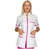 Ristosubito Casacca Florida da donna MEZZA MANICA 100% Poliestere Bohème BIANCO + FUCSIA Disponibile in diverse taglie Modello 002586