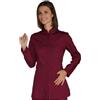 Ristosubito Casacca Portofino da donna MANICA LUNGA 65% Poliestere 35% Cotone BORDEAUX Disponibile in diverse taglie Modello 002803