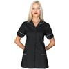 Ristosubito Casacca Zama da donna MANICA CORTA 65% Poliestere 35% Cotone NERO + BIANCO Disponibile in diverse taglie Modello 004701