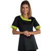 Ristosubito Casacca Delhi da donna MANICA CORTA 65% Poliestere 35% Cotone NERO E VERDE MELA Disponibile in diverse taglie Modello 005436