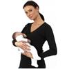Suavinex Milkshirt Manica Lunga Nera Taglia S di Suavinex