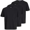 JACK & JONES Under Tee 3 Pack Black Large Black Large Black