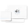 Interbaby COMPLETO LENZUOLA LETTINO CON SBARRE NEONATO - PANDA CELESTE