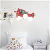 Ideal Lux Lampada a sospensione AVION SP3 rosso di Ideal Lux