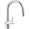 NOBILI RUBINETTERIA Nobili Rubinetterie - Live Miscelatore cucina monocomando in ottone cromato con doccetta estraibile 2 getti BR00237CR