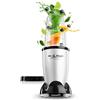 GOURMETmaxx Smoothie Maker incl. Tazza To-Go | Mini frullatore con 8 programmi, senza BPA | Tazza lavabile in lavastoviglie e a prova di perdite | 400 Watt [Edizione argento]
