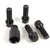 OMP Speed- Set di 4 Viti Antifurto, Chiave Speciale, Cerchi M12X1.5, Filettatura Lunga 28Mm, Antifurto, Forma Conica