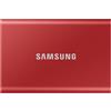SAMSUNG SSD Esterno SAMSUNG Portable T7 500GB Rosso USB-C 3.2 Gen 2 (10 Gbit/s)