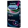 Durex Sync Preservativi Ritardanti e Stimolanti 6 Pezzi